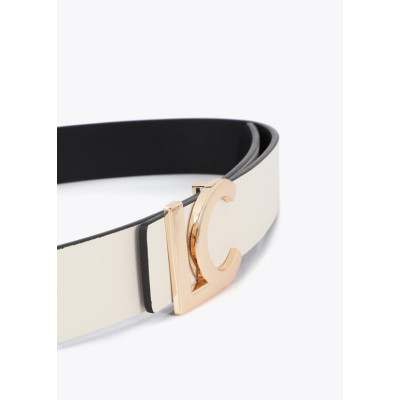 Cinturón reversible hebilla LC bicolor 