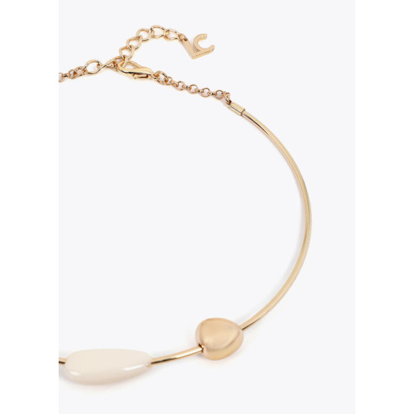 Collar choker resina bicolor