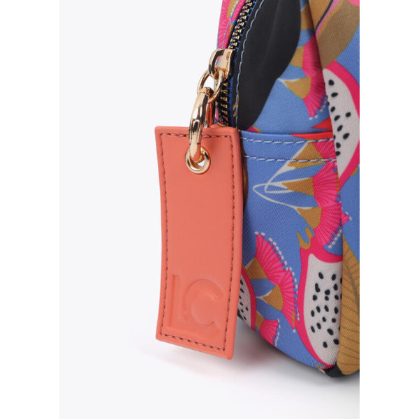 Neceser de nylon estampado multicolor