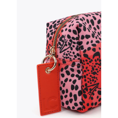 Neceser de nylon estampado multicolor