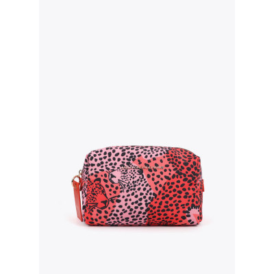 Neceser de nylon estampado multicolor