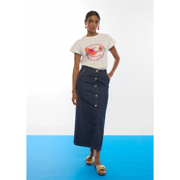 Camiseta loro con plumas