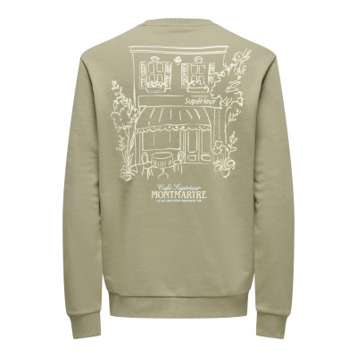 ONSCESC REG LS CREW SWEAT VD