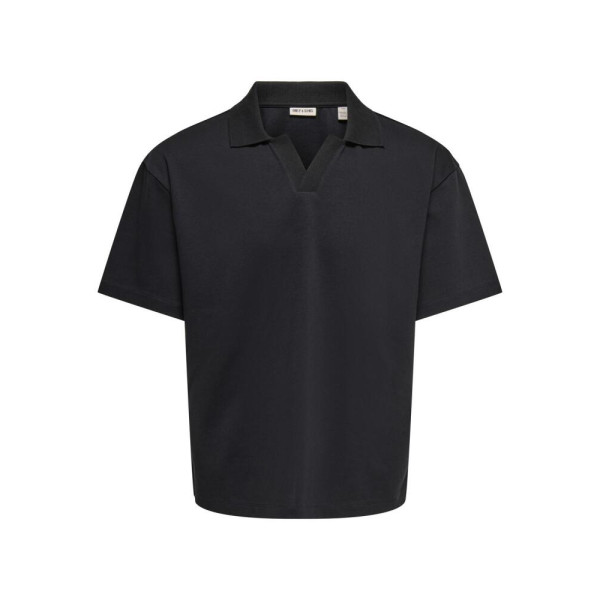 ONSCASPIAN AIRLEX BOXY SS SPLIT POLO TEE