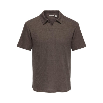 ONSCONLEY REG SS SPLIT POLO TEE