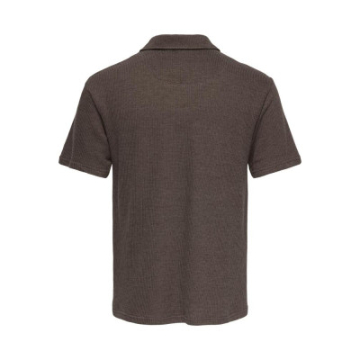 ONSCONLEY REG SS SPLIT POLO TEE