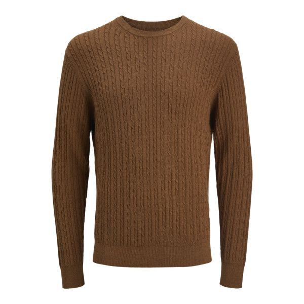JJEEMIL KNIT CABLE CREW NECK NOOS