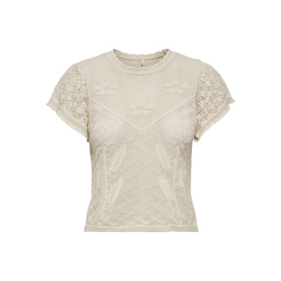 ONLESTRALLA S/S SHORT STRUCTOP KNT NOOS