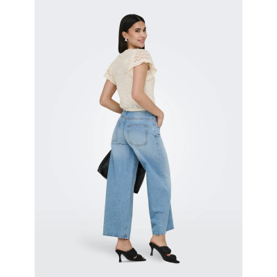 ONLESTRALLA S/S SHORT STRUCTOP KNT NOOS